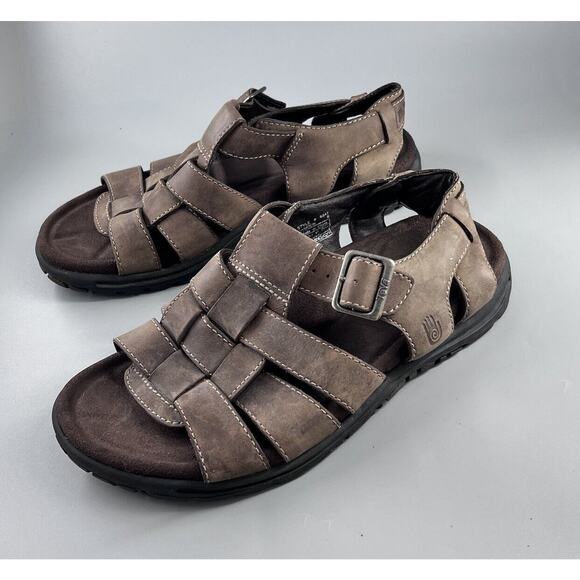 Teva Camden Mens 8 Brown Leather Open Toe Ankle Strap Fishermans Sandals main image 8